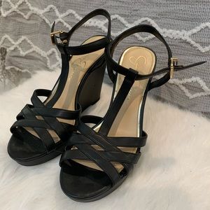 Black Jessica Simpson Wedges